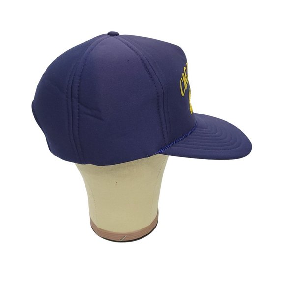 Vintage Nissin Snapback Foam Trucker Cap Hat C&G Auto Parts Tupelo MS Blue - Picture 5 of 11